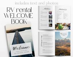Rv Al Welcome Book Template Camper
