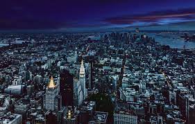 Wallpaper City, Night, Manhattan ...