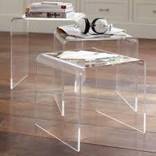 Acrylic Nesting Tables Lounge Table