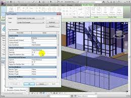 creating curtain wall types and grid