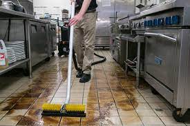 remove grease from restaurant floors