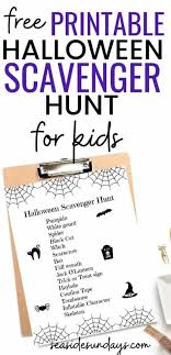 A scavenger hunt is a fun way for children to explore and identify objects in their environment. Halloween Scavenger Hunt For Toddlers Free Printable Seaside Sundays