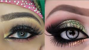 green glitter eye makeup makeup