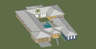 Courtyard Home House Plan Concept Plan