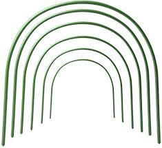 Use to create fences and tunnels with stakes. F O T 6pcs Plant Support Garden Stakes Greenhouse Hoops Frame Tunnel 4ft Long Steel With Plastic Coated Support Hoops Support For Garden Fabric 19 7 X 18 9 Green Amazon Co Uk Garden Outdoors