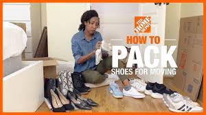 how to pack shoes for moving the home