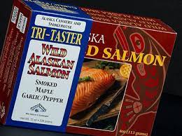 smoked salmon tri taster giftbox 12oz