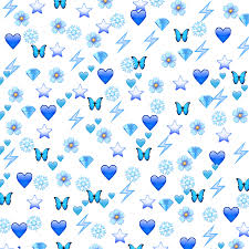 blue emoji wallpapers top free blue