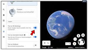 how to change the year on google earth