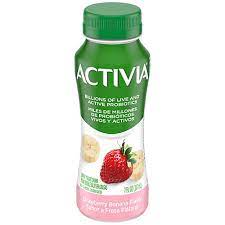 activia probiotic strawberry banana