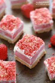 strawberry shortcake ice cream bars