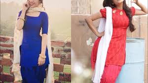 Beautiful Simple Party Wear Punjabi Salwar Kameez Design Plain Punjabi Suits With Amazing Dupatta