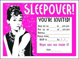 Slumber Party Printable Invitations Letter Bestkitchenview Co