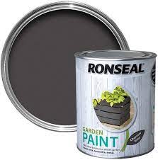 ronseal garden paint 750ml charcoal