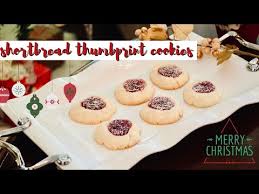 shortbread thumbprint cookies with