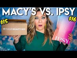 ipsy glam bag vs macy s beauty box