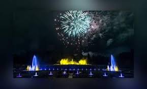 Fireworks Fountains Monets Garden Longwood Gardens
