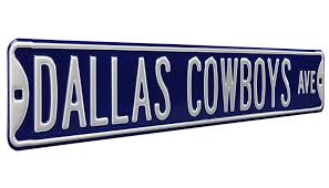 Street Signs Dallas Cowboys Metal
