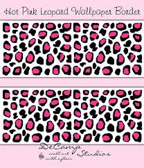pink cheetah print wallpaper border