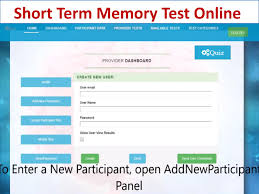 It means that when new information enters, it displaces some older information. Short Term Memory Test Online By Cogquiz Issuu