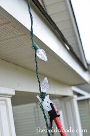 how to hang christmas lights without a