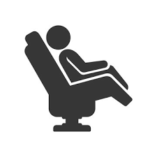 Massage Chair Icon On White Background