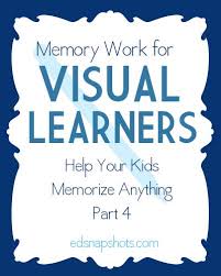memory work for visual learners help