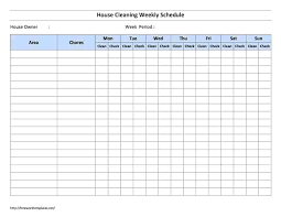 Printable House Cleaning Checklist Templates A Template Lab