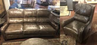flexsteel sofa with matching chair in