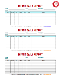 21 Perspicuous Baby Day Care Chart
