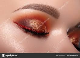 fashion celebrate makeup with red liner