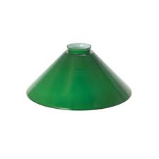 Cased Glass Green Cone Shade 2 1 4 Fitter