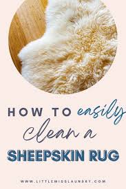 how to wash a sheepskin rug easy