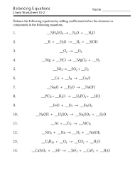 Balancing Equations 42