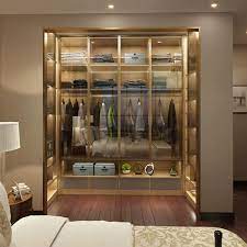 Luxury Glass Door Bedroom Wardrobe
