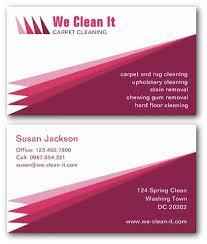 Cleaning Business Cards Ne14 Design