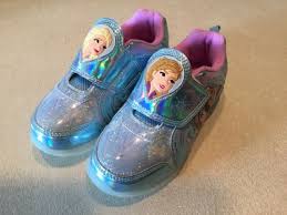 Disney Frozen 2 Toddler Girls Blue Light Up Shoes Size 10 Anna And Elsa For Sale Online Ebay
