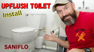 install an upflush toilet saniflo