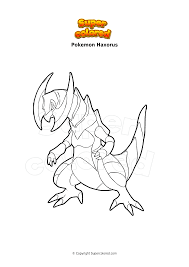 Haxorus coloring page from the dragon pokemon coloring pages section of fun with pictures.com. Coloring Page Pokemon Haxorus Supercolored Com