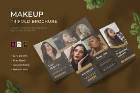 makeup trifold brochure