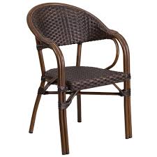 Wicker is a process using natural or synthetic materials to weave chairs, tables etc. The Cocoa Rattan Restaurant Patio Chair With Bamboo Aluminum Frame Available At Acf Wholesale Serving Columbus Ms