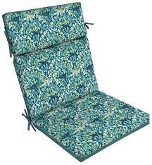 teal waves patio chair cushion