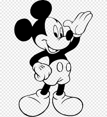 Mickey Mouse illustration, Mickey Mouse Minnie Mouse Goofy Black and white, Mickey  Mouse Black And White, white, mammal png