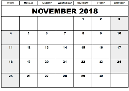 November Printable Calendar Free Download November Calendar