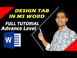 Find this pin and more on ms office tutorial 2016 free by web design usa. Design Tab In Ms Word 2016 How To Use Design Tab Design Tab In Ms Word 2007 Youtube