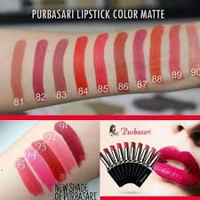 purbasari lipstick lipstik color matte