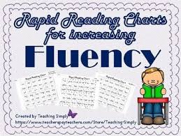 Fluency Practice With Rapid Reading Charts Struggling