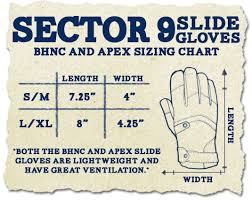Sector 9 Rush Slide Gloves Size Chart Images Gloves And