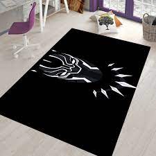 black panther fan rug area rug non