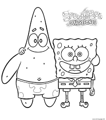 Coloring pages for kids spongebob krabby pattya93a. Spongebob And Patrick Friends Coloring Pages Printable
